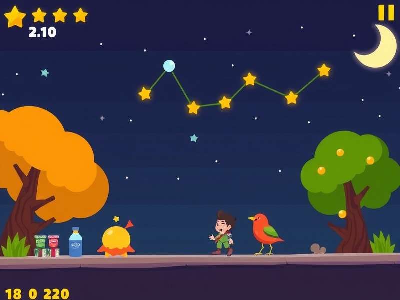 Ginger Constellation Hop gameplay screenshot